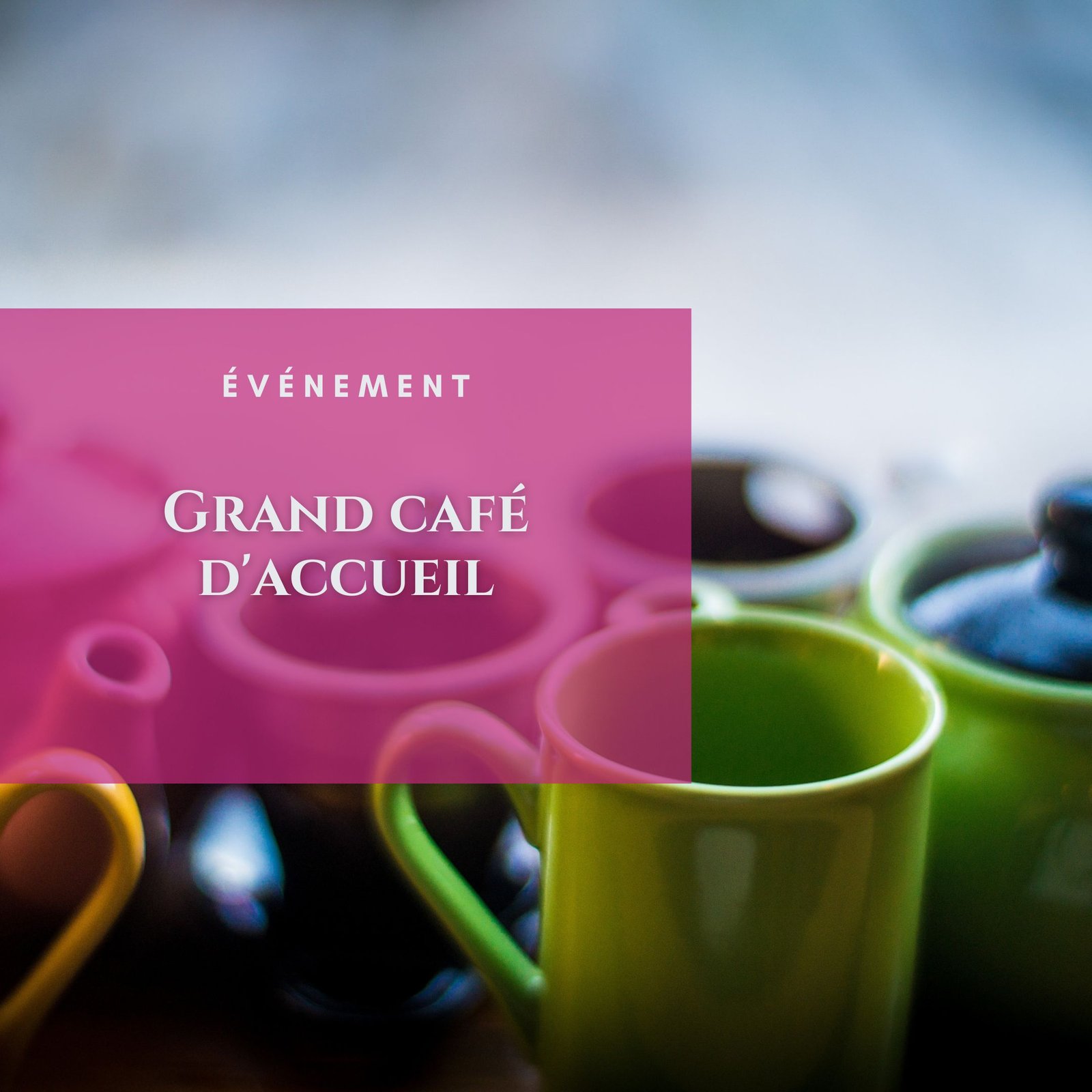 Grand café d'accueil de rentrée
