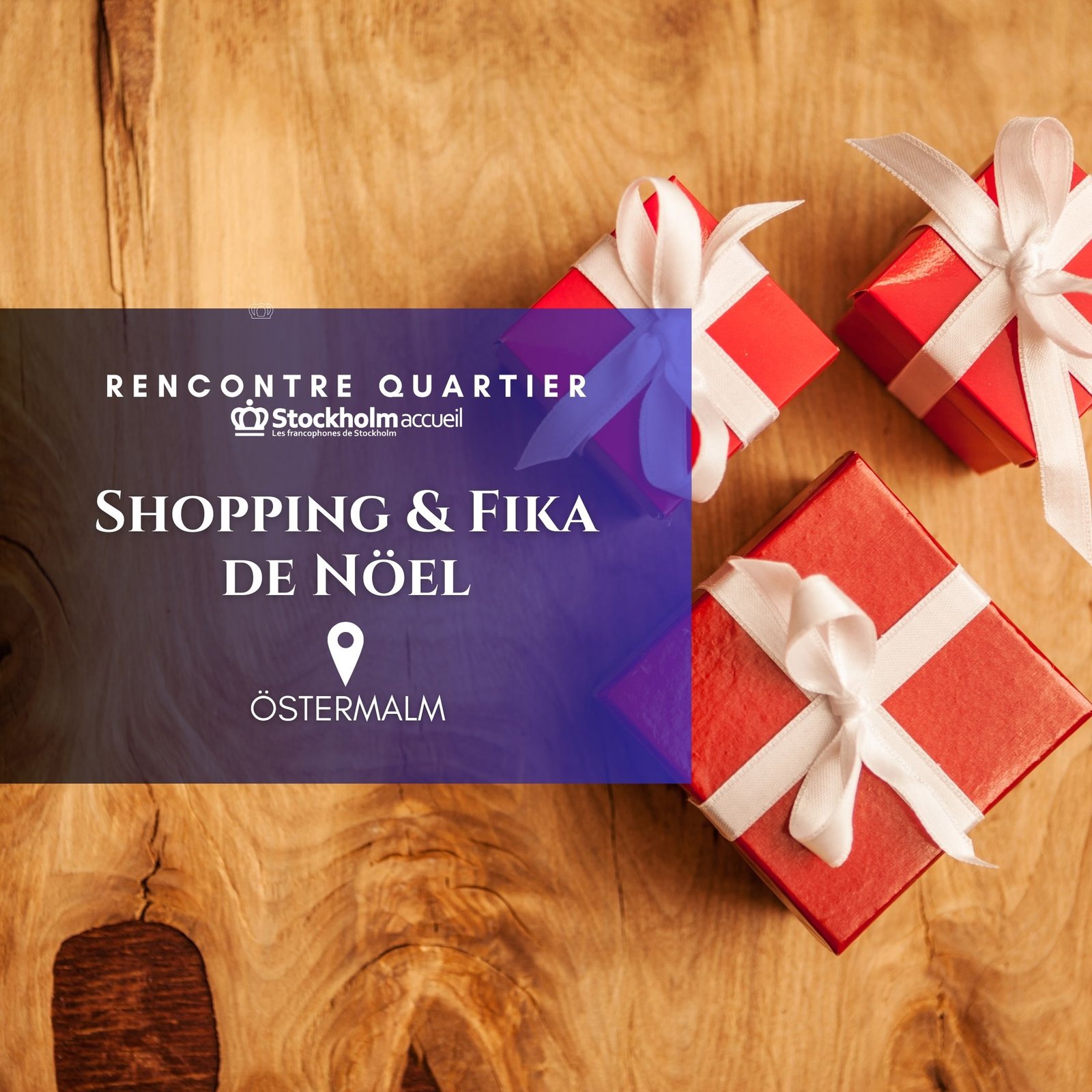 Shopping de Noël et déjeuner/fika