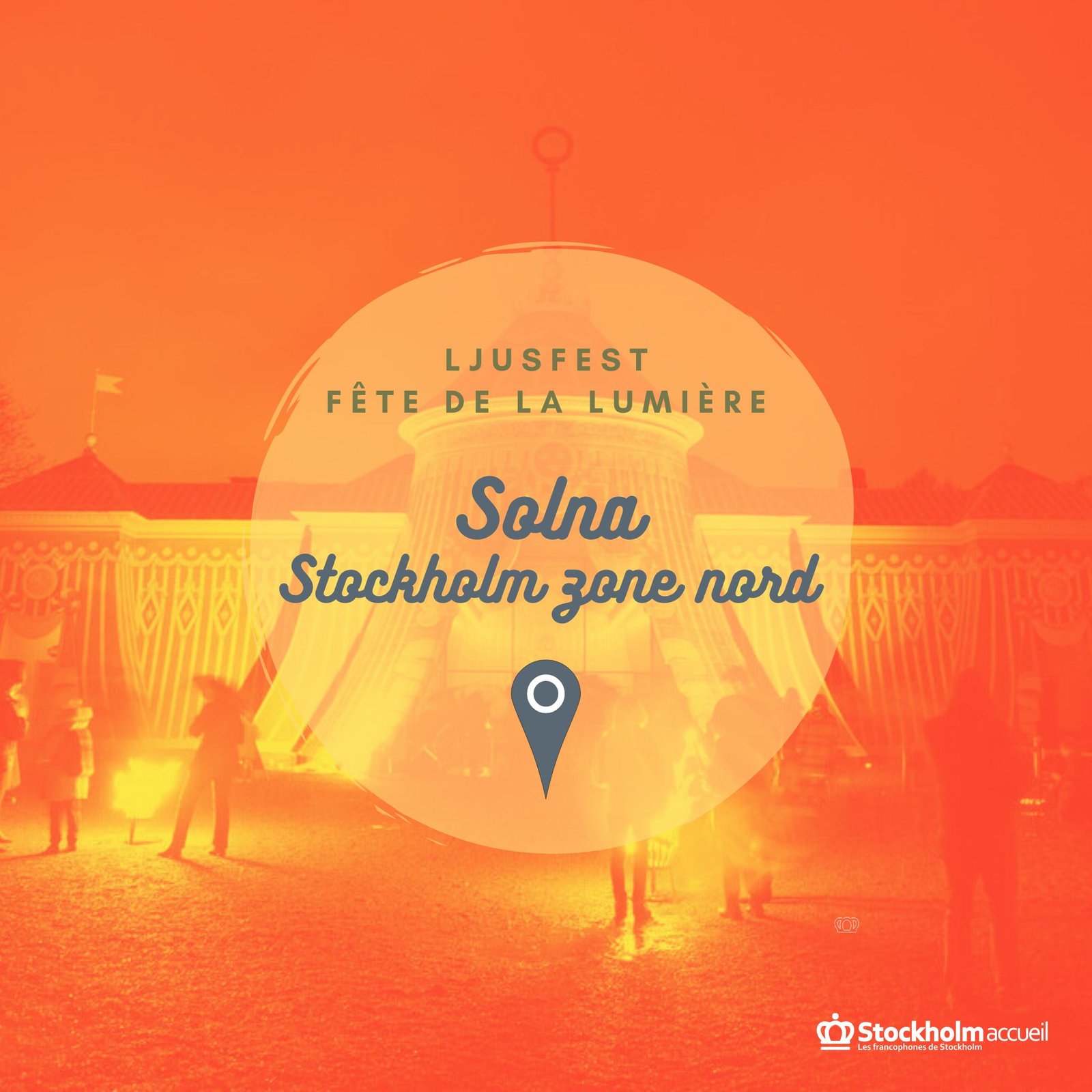 Fête de la lumière "Ljusfest" à Hagaparken