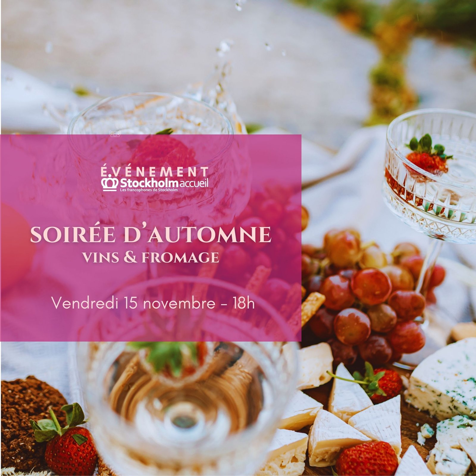Soirée d'automne - vins & fromages