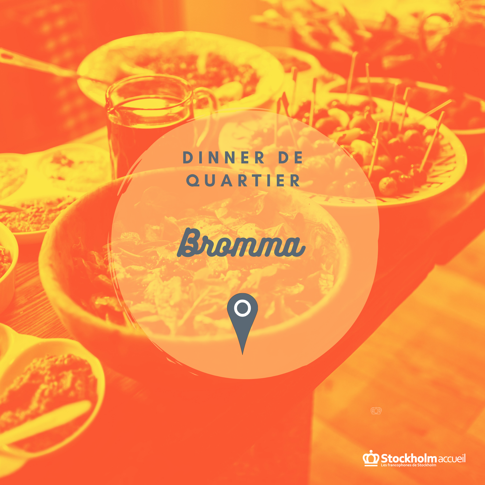 Dîner potluck à Bromma